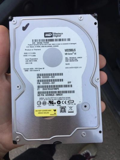 Лот: 10447048. Фото: 1. HDD WD Caviar SE 200 GB (WD2000JS... Жёсткие диски (HDD)