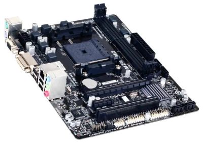 Лот: 4552581. Фото: 1. Мат.плата SocFM2 AMD A55 Gigabyte... Материнские платы