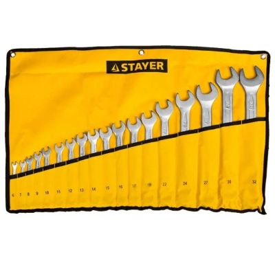 Лот: 9621805. Фото: 1. Набор: Ключ Stayer "PROFI"" гаечный... Наборы инструмента
