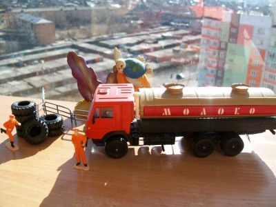 Лот: 5335865. Фото: 1. Камаз 55212 арек ussr пластмассовые... Автомоделизм
