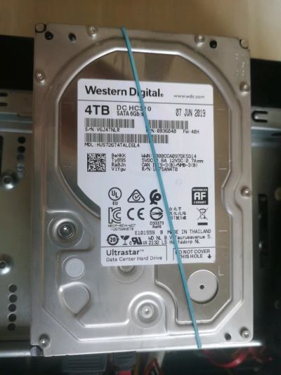 Лот: 23045142. Фото: 1. HDD SATA3 WD 4Tb, V6J4TNLR. Жёсткие диски (HDD)