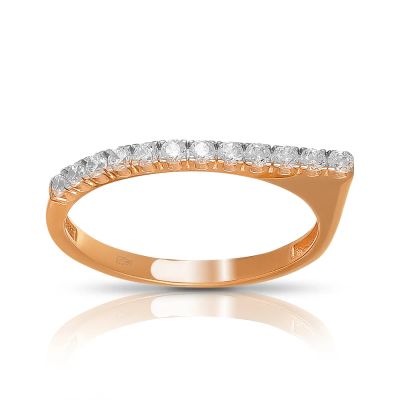 Лот: 23884440. Фото: 1. Кольцо TALANT из золота с фианитами. Кольца, перстни