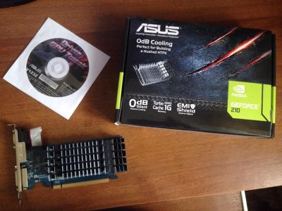 Лот: 9154608. Фото: 1. Nvidia Asus GeForce 210 512mb. Видеокарты
