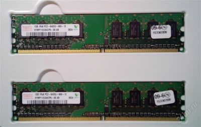 Лот: 2750279. Фото: 1. 2 планки Hynix DDR2 800Mhz по... Оперативная память