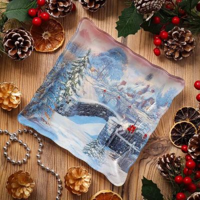 Лот: 24120734. Фото: 1. Тарелка десертная, стекло, 20х20... Тарелки, блюда, салатники