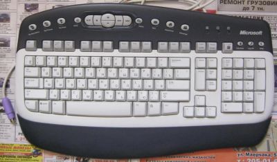 Лот: 6432967. Фото: 1. Microsoft MultiMedia Keyboard... Клавиатуры и мыши