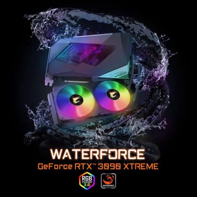 Лот: 17542000. Фото: 1. RTX 3090 Aurus Waterforce Xtreme. Видеокарты