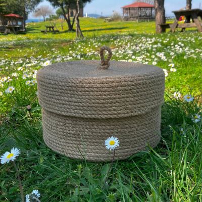 Лот: 24933797. Фото: 1. Корзина с крышкой и петелькой... Корзины, контейнеры
