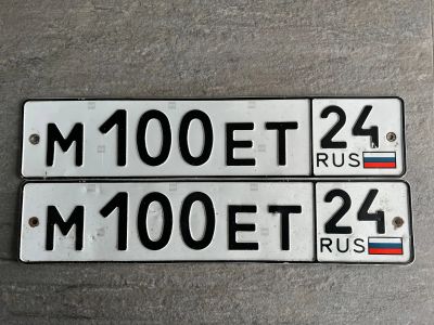 Лот: 20206227. Фото: 1. Продам гос.номер М 100 ЕТ 24. Госномера