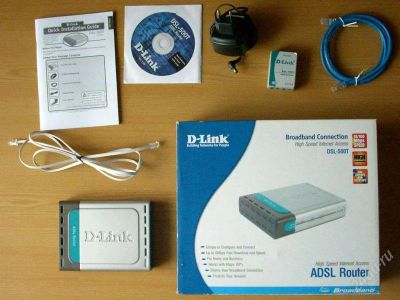 Лот: 1057799. Фото: 1. ADSL modem (router) D-Link DSL-500T. Проводные модемы