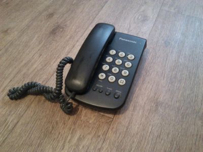 Лот: 4977426. Фото: 1. Телефонный аппарат Panasonic KX-TS5МХ-В. Проводные телефоны