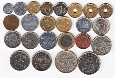 Лот: 11940662. Фото: 1. Европа 24 монеты Испания. Европа