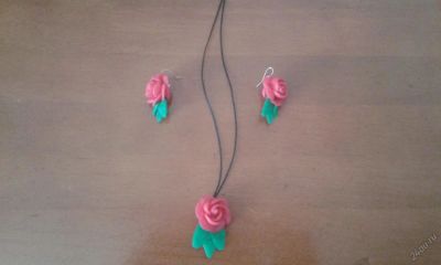 Лот: 6086765. Фото: 1. Кулон и серьги. Бижутерия ручной работы