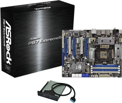 Лот: 6491822. Фото: 1. Материнская плата ASRock P67 Extreme... Материнские платы