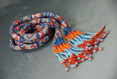 Лот: 7090564. Фото: 1. Лариат (колье, пояс, украшение... Бижутерия ручной работы