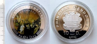 Лот: 7272527. Фото: 1. Андорра. 10 динеров 2009 (серебро... Европа