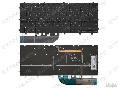 Лот: 16347672. Фото: 1. Клавиатура Dell XPS 13 9360 черная... Клавиатуры для ноутбуков