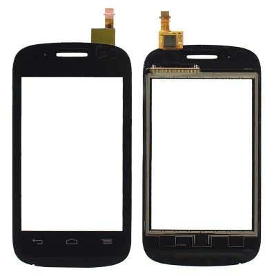 Лот: 12305865. Фото: 1. Тачскрин Alcatel OT-4014D Черный. Дисплеи, дисплейные модули, тачскрины