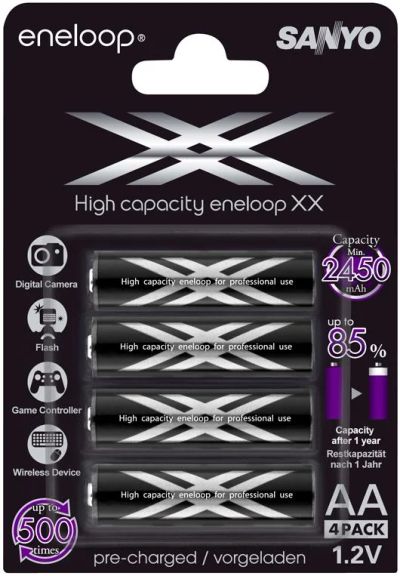 Лот: 3607664. Фото: 1. Аккумуляторы Eneloop XX AA (HR-3UWXB... Аккумуляторы, зарядные
