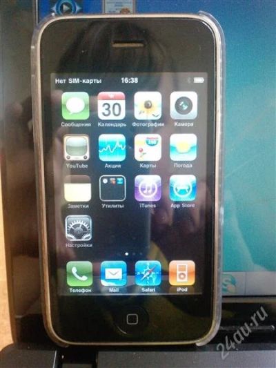 Лот: 2054960. Фото: 1. iphone 3g (16 gb), черный. Смартфоны