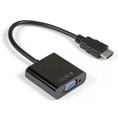 Лот: 25010358. Фото: 1. Переходник HDMI(M)-VGA(F) ExeGate... Шлейфы, кабели, переходники
