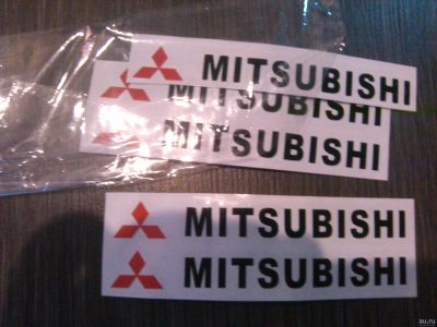 Лот: 17136222. Фото: 1. наклейки на ручки Mitsubishi. Наклейки автомобильные