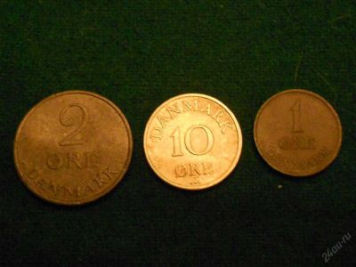 Лот: 5887729. Фото: 1. Дания. Три монеты. См. описание... Европа