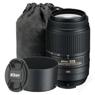 Лот: 2623130. Фото: 1. NIKON 55-300 f/4.5-5.6G ED DX... Объективы
