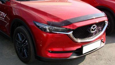 Лот: 11510724. Фото: 1. Дефлектор капота (мухобойка) Mazda... Детали тюнинга