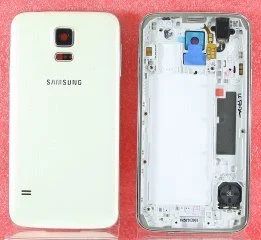 Лот: 9185790. Фото: 1. Корпус Samsung G900.S5 Белый. Корпуса, клавиатуры, кнопки
