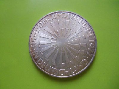 Лот: 3578691. Фото: 1. 10 марок 1972 г. ФРГ,Олимпиада... Германия и Австрия