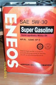 Лот: 9933449. Фото: 1. ENEOS Бензин п/с 5w30, 4л /. Масла, жидкости