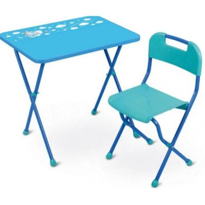 Лот: 17331975. Фото: 1. Детский комплект (КА2/Г голубой... Столики, стулья, парты