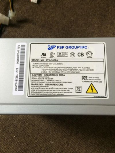 Лот: 7444899. Фото: 1. Блок питания 300 w с питанием... Корпуса, блоки питания