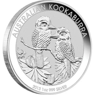 Лот: 5816774. Фото: 1. 1 Унция Серебра Kookaburra 2013г. Австралия и Океания