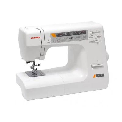 Лот: 25577099. Фото: 1. Швейная машина Janome 7524E, белая. Швейная, вязальная