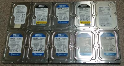 Лот: 16997245. Фото: 1. 10 шт. жестких дисков 160GB SATA. Жёсткие диски (HDD)