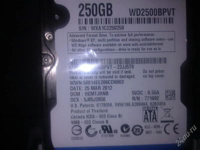 Лот: 2717422. Фото: 1. Western Digital Scorpio Blue. Жёсткие диски (HDD)