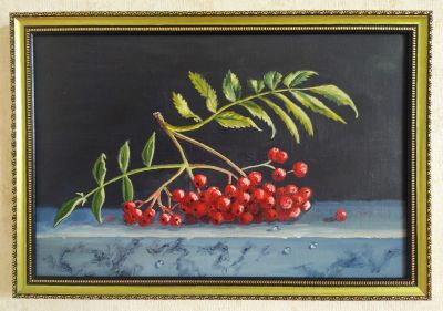 Лот: 18834984. Фото: 1. Картина маслом натюрморт в раме... Рисунки, эскизы