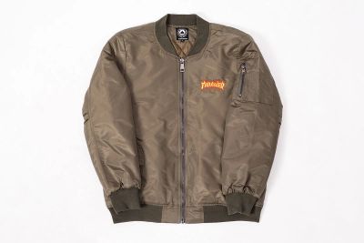 Лот: 11684593. Фото: 1. Куртка - бомбер THRASHER. Свитеры, толстовки, худи