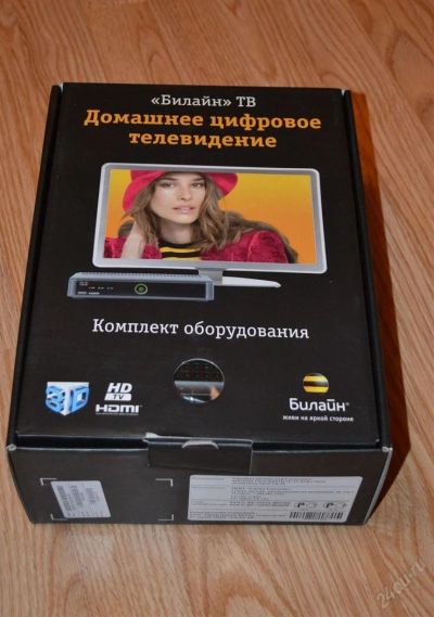 Лот: 3038473. Фото: 1. приставка ip tv билайн с hdd добавила... Цифровое, спутниковое ТВ