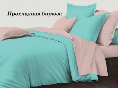 Лот: 14459160. Фото: 1. КПБ Колорит Евро "Прохладная бирюза... Постельное бельё