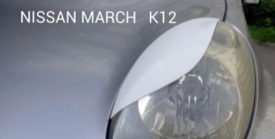 Лот: 4251389. Фото: 1. Реснички на фары Nissan March... Детали тюнинга
