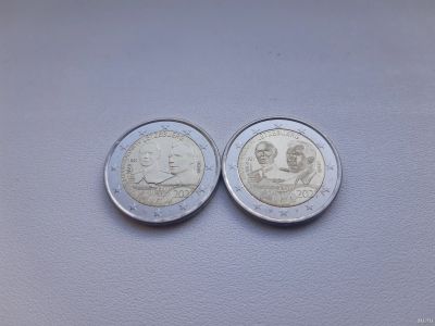 Лот: 18164175. Фото: 1. Люксембург 2 евро 2021 2 монеты... Европа