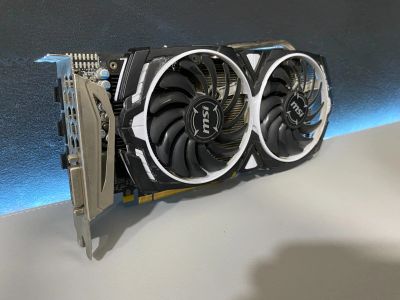 Лот: 25569864. Фото: 1. Видеокарта RX580 8Gb SP MSI Armor... Видеокарты