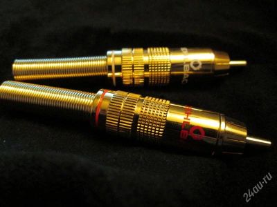 Лот: 2642207. Фото: 1. Шикаршейшие RCA разъемы Oehlbach... Шнуры, кабели, разъёмы
