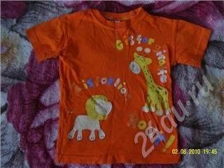 Лот: 452637. Фото: 1. Футболка оранж. на 1- 2,5 г. Другое (дети растут)
