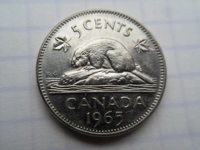 Лот: 8522638. Фото: 1. Канада 5 центов 1965. Америка