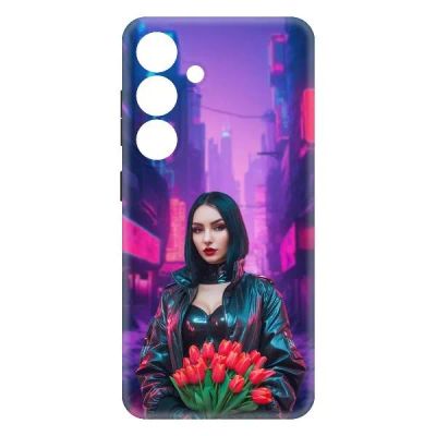 Лот: 25133661. Фото: 1. Чехол Krutoff Soft Case "Киберпанк... Чехлы, бамперы