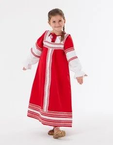 Лот: 6151566. Фото: 1. Русский народный костюм для девочки... Детские карнавальные, праздничные костюмы